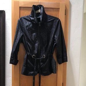 Tribal 3/4 Sleeve Jacket - Black - Size 8